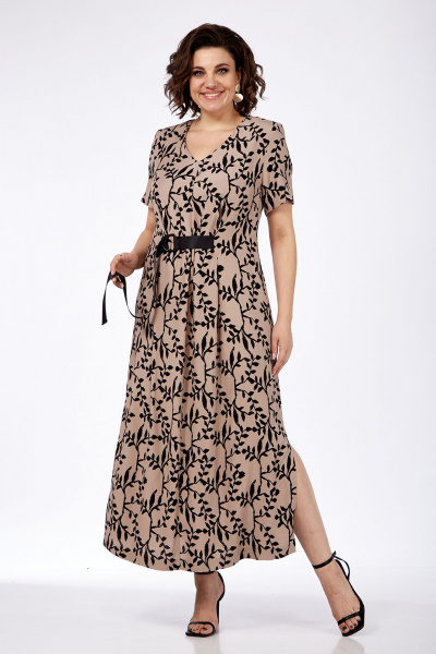Платье А-силуэта из плательной вискозы с кружевом Jurimex 3103 - фото 1