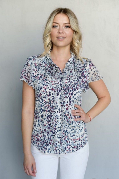 Блуза LindaLux 715_1 белый_фон - фото 2