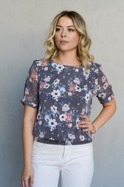 Блуза LindaLux 821 серый - фото 1