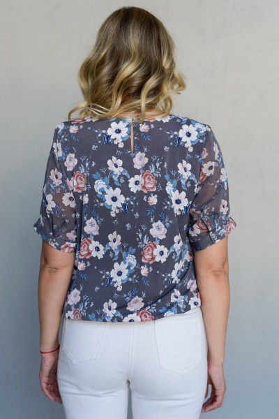 Блуза LindaLux 821 серый - фото 3