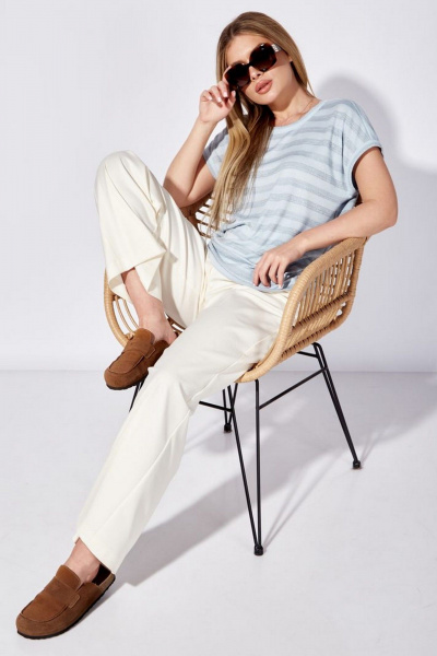 Футболка Nova Line 20827 голубой - фото 7