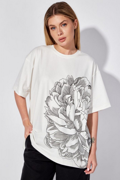 Футболка Nova Line 20831 молочный - фото 2