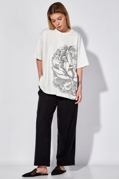 Футболка Nova Line 20831 молочный - фото 1