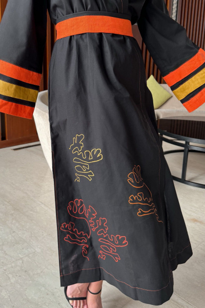 Платье-кимоно из текстиля для повседневной носки Pavlova 159 - фото 9