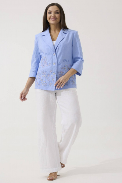 Жакет Ma Сherie 1077 голубой - фото 6