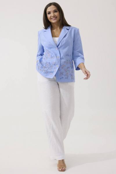 Жакет Ma Сherie 1077 голубой - фото 3