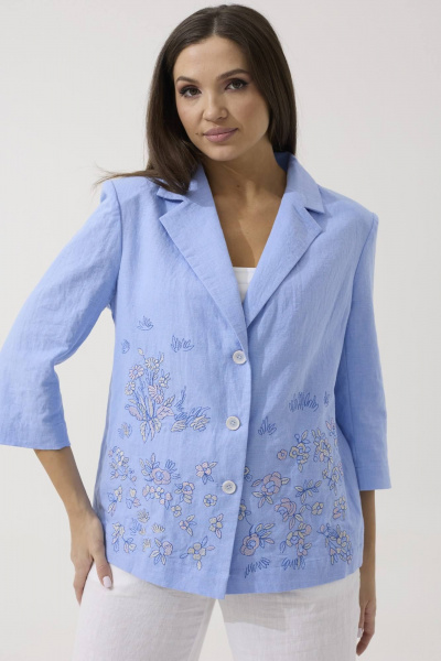 Жакет Ma Сherie 1077 голубой - фото 2