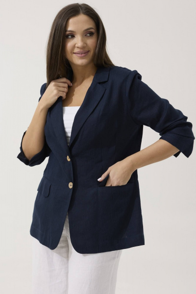 Жакет Ma Сherie 1078 темно-синий - фото 6