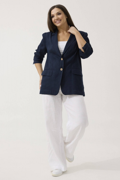 Жакет Ma Сherie 1078 темно-синий - фото 4