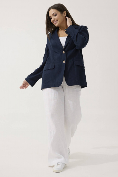 Жакет Ma Сherie 1078 темно-синий - фото 3