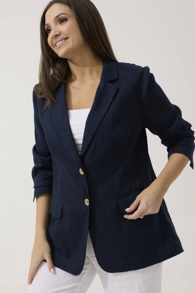 Жакет Ma Сherie 1078 темно-синий - фото 1