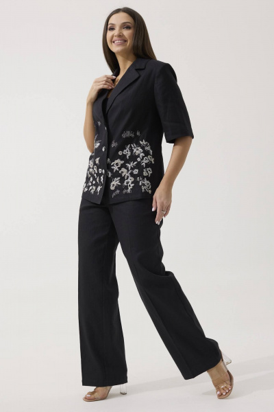 Брюки, жакет Ma Сherie 3046 черный - фото 2