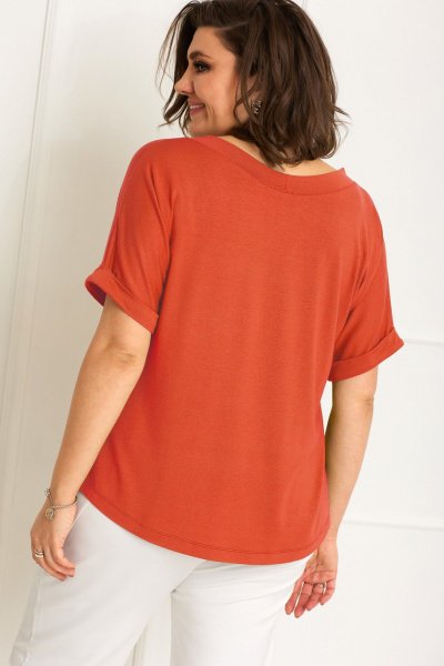 Блуза BegiModa 4083 оранжевый - фото 4