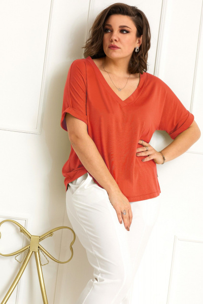 Блуза BegiModa 4083 оранжевый - фото 1