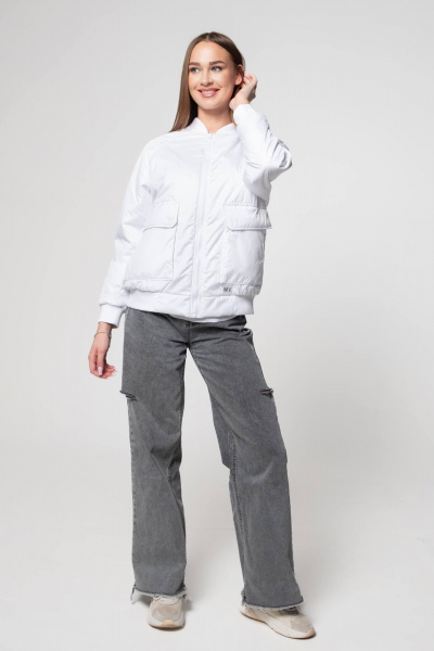 Демисезонная куртка на каждый день белая MT.Style 216250131 - фото 7