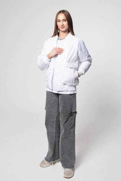 Демисезонная куртка на каждый день белая MT.Style 216250131 - фото 4