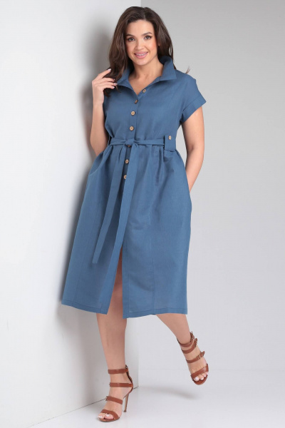 Платье Celentano lite 5027.2 синий - фото 8