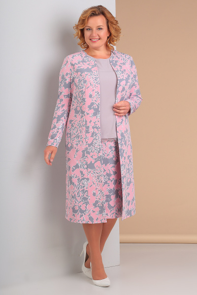 Блуза, жакет, юбка Algranda А2998-комплект 3-х предметный - фото 1