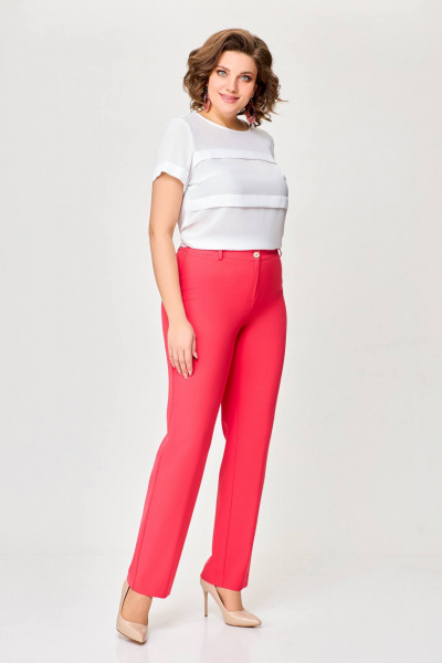 Легкие прямые брюки из поливискозной ткани для летнего сезона Swallow 728 - фото 4