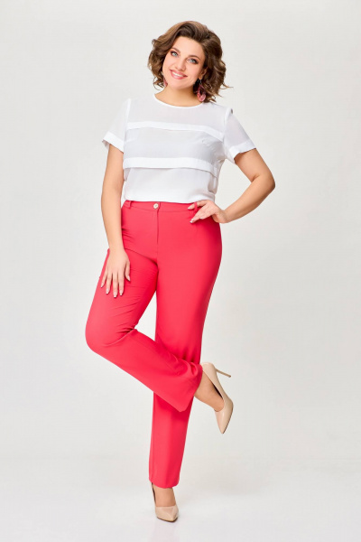 Легкие прямые брюки из поливискозной ткани для летнего сезона Swallow 728 - фото 3