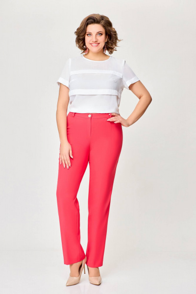 Легкие прямые брюки из поливискозной ткани для летнего сезона Swallow 728 - фото 1