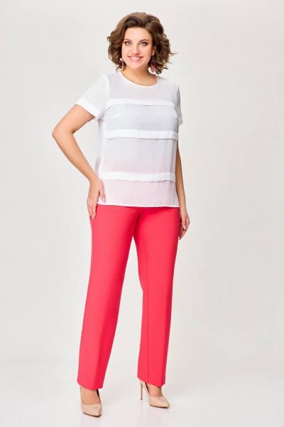 Легкие прямые брюки из поливискозной ткани для летнего сезона Swallow 728 - фото 5