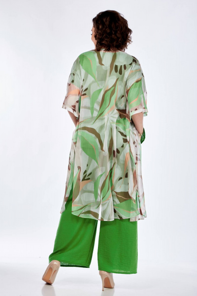 Брюки, кардиган, топ Karina deLux M-1233 зеленый - фото 5