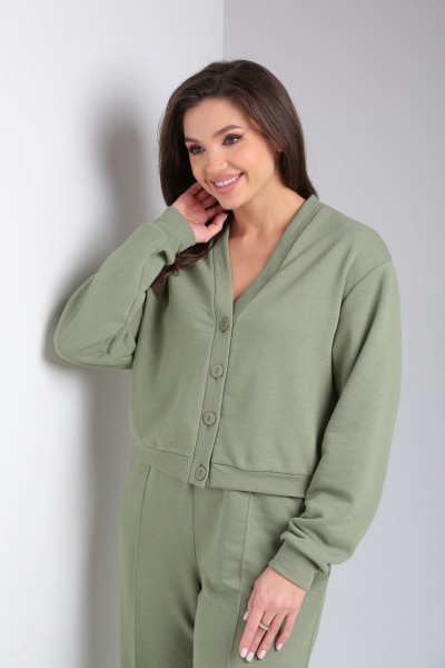 Брюки и укороченный кардиган из трикотажа для демисезона Modema м.501/2 - фото 5