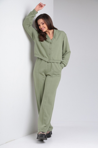 Брюки и укороченный кардиган из трикотажа для демисезона Modema м.501/2 - фото 3