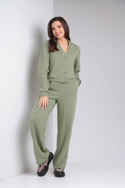 Брюки и укороченный кардиган из трикотажа для демисезона Modema м.501/2 - фото 1