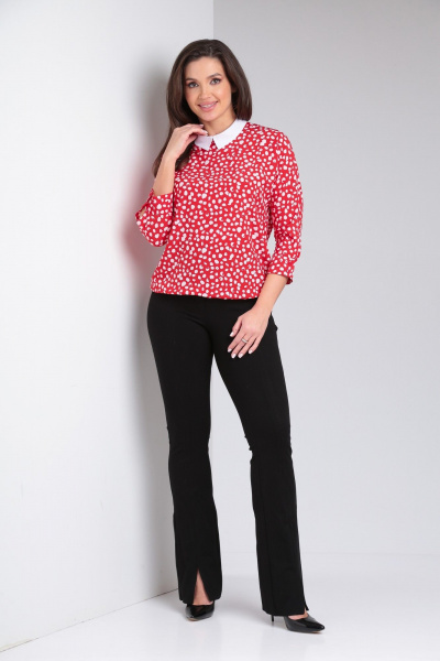 Демисезонная блуза свободного кроя из вискозы Modema м.735/4 - фото 4