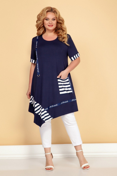 Летняя туника с расширенным силуэтом из вискозы Медея и К 2227 - фото 3