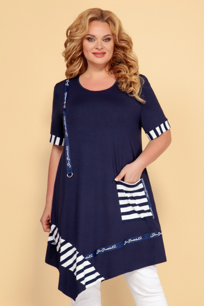Летняя туника с расширенным силуэтом из вискозы Медея и К 2227 - фото 2