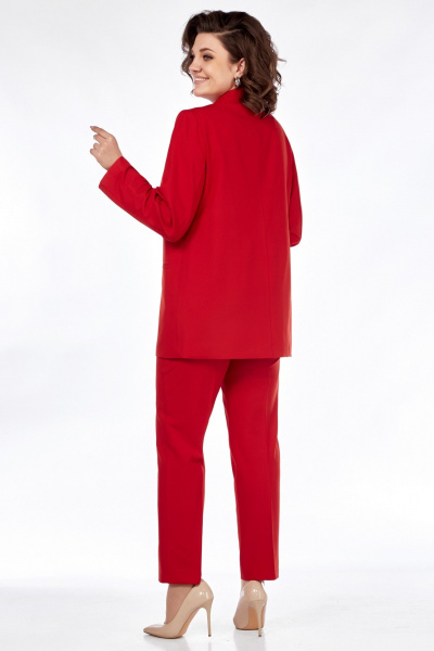 Демисезонный костюм из ткани с жакетом без застежки Медея и К 2240 - фото 6