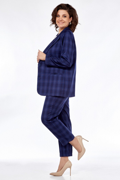 Демисезонный костюм: жакет, блуза и брюки с эффектным дизайном Медея и К 2246 - фото 5