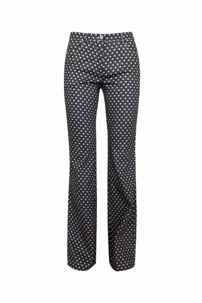 Брюки расклешенные из текстиля с застежкой на тесьму-молнию AG Green G037/6 - фото 2