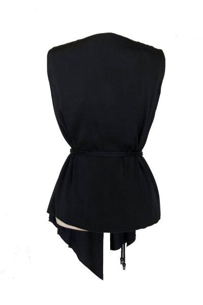 Блузка из костюмной ткани с асимметричной застежкой AG Green G070/3 - фото 3