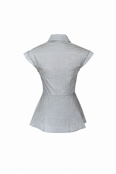 Блузка полуприлегающего силуэта с баской и воротом-стойкой AG Green G072/3 - фото 4