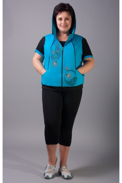 Жилет, леггинсы, майка Classic Moda 582-1 - фото 1