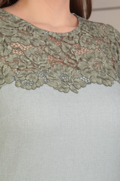 Платье Basagor 440 оливковый - фото 3