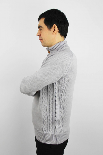 Демисезонный джемпер прямого силуэта с рукавом реглан Полесье С5107-21 1С1341-Д43 182,188 ангора - фото 2