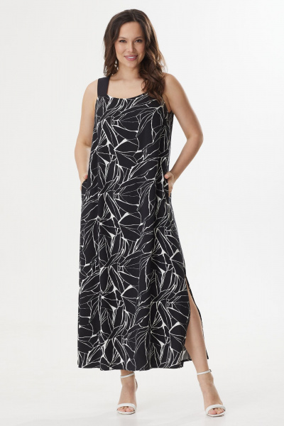 Жакет, сарафан Магия моды 2413 черно-белый - фото 4