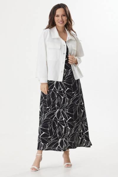 Жакет, сарафан Магия моды 2413 черно-белый - фото 1