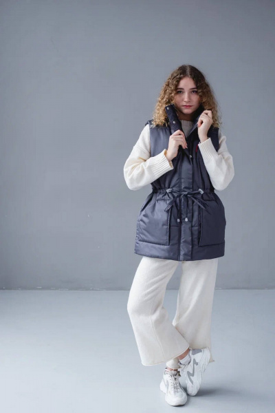 Демисезонный жилет из плащёвой ткани и текстиля MT.Style 174384222 - фото 2