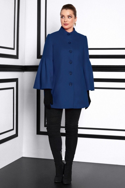 Пальто Lissana 3933 лазурный - фото 5