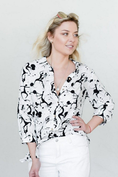 Блуза LindaLux 817_1 белый - фото 4