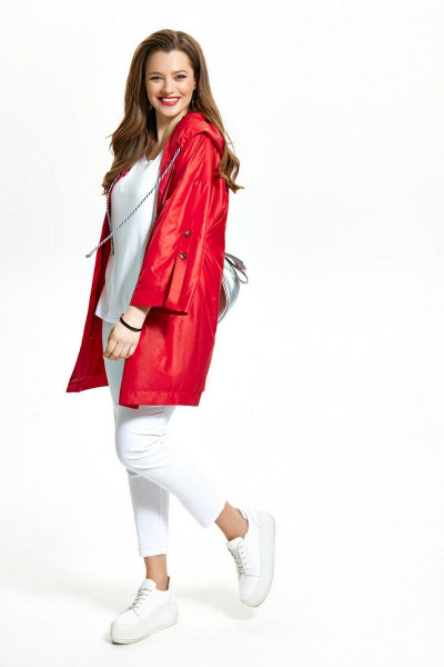 Парка TEZA 1547 красный - фото 4