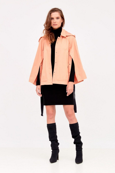 Оранжевая демисезонная куртка на каждый день Favorini 31250-Kilay - фото 1