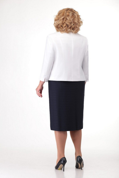 Жакет, платье Slaviaelit 468 темно_синий-белый - фото 4