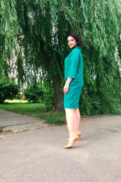 Платье Дорофея 530 зеленый - фото 2